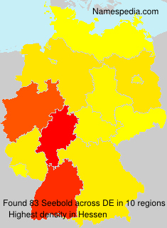 Surname Seebold in Germany Surname Seebold in Germany