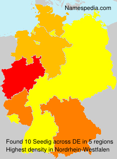 Surname Seedig in Germany Surname Seedig in Germany