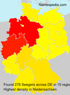 Surname Seegers in Germany Surname Seegers in Germany