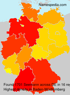 Surname Seemann in Germany Surname Seemann in Germany