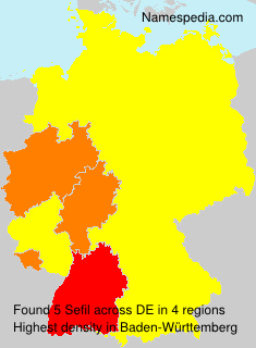 Surname Sefil in Germany Surname Sefil in Germany