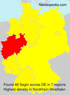 Surname Segin in Germany Surname Segin in Germany