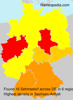 Surname Sehmsdorf in Germany Surname Sehmsdorf in Germany