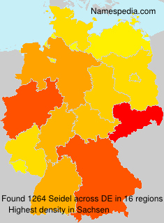 Surname Seidel in Germany Surname Seidel in Germany