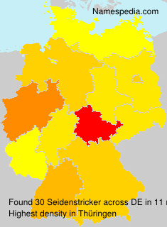 Surname Seidenstricker in Germany Surname Seidenstricker in Germany