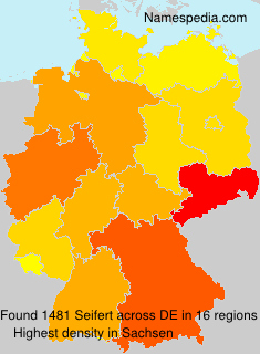 Surname Seifert in Germany Surname Seifert in Germany
