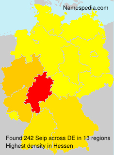 Surname Seip in Germany Surname Seip in Germany