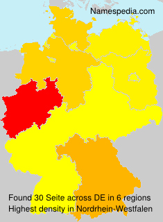 Surname Seite in Germany Surname Seite in Germany