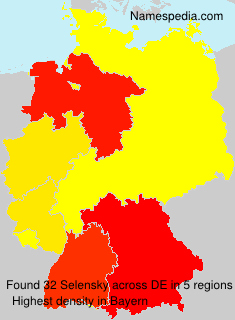 Surname Selensky in Germany Surname Selensky in Germany