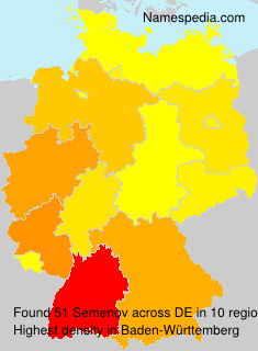 Surname Semenov in Germany Surname Semenov in Germany