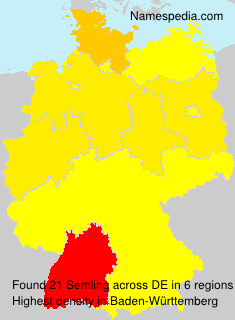Surname Semling in Germany Surname Semling in Germany