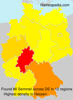 Surname Semmel in Germany Surname Semmel in Germany