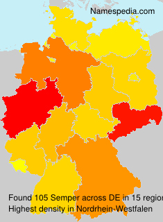 Surname Semper in Germany Surname Semper in Germany