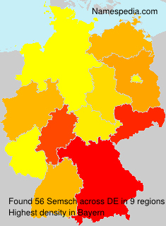 Surname Semsch in Germany Surname Semsch in Germany