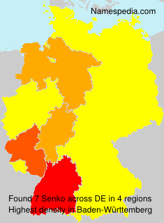Surname Senko in Germany Surname Senko in Germany