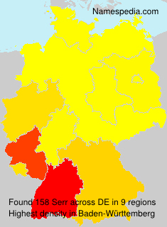 Surname Serr in Germany Surname Serr in Germany