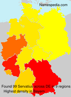 Surname Servatius in Germany Surname Servatius in Germany
