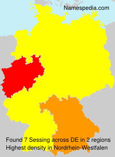 Surname Sessing in Germany Surname Sessing in Germany
