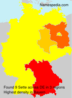 Surname Sette in Germany