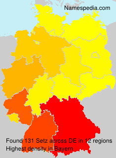 Surname Setz in Germany Surname Setz in Germany
