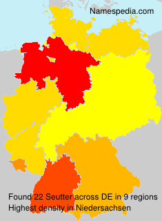 Surname Seutter in Germany Surname Seutter in Germany