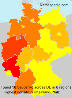 Surname Sevcenko in Germany Surname Sevcenko in Germany