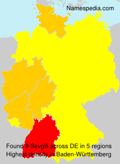 Surname Sevgili in Germany Surname Sevgili in Germany