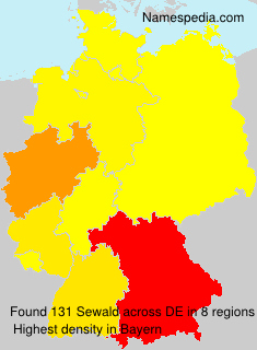 Surname Sewald in Germany Surname Sewald in Germany