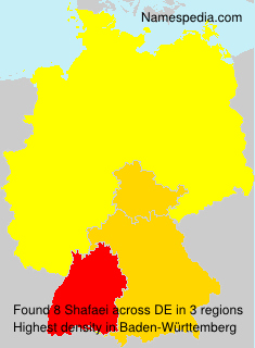 Surname Shafaei in Germany Surname Shafaei in Germany