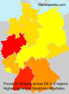 Surname Shapiro in Germany Surname Shapiro in Germany