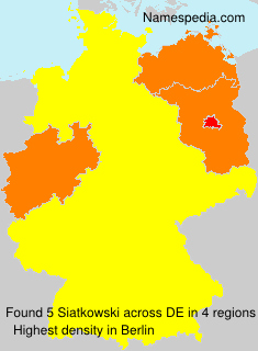 Surname Siatkowski in Germany Surname Siatkowski in Germany