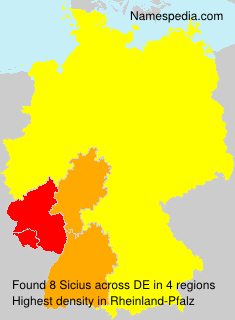 Surname Sicius in Germany Surname Sicius in Germany