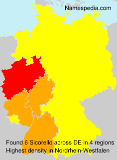 Surname Sicorello in Germany Surname Sicorello in Germany