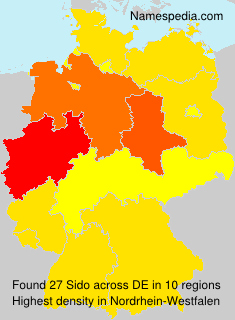 Surname Sido in Germany Surname Sido in Germany