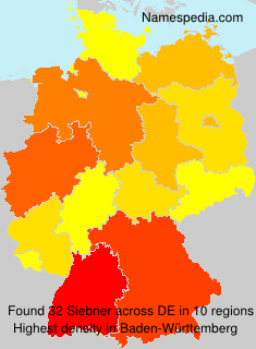 Surname Siebner in Germany Surname Siebner in Germany