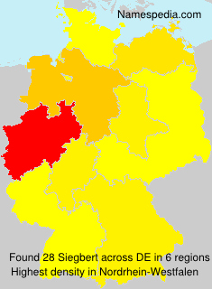 Surname Siegbert in Germany Surname Siegbert in Germany
