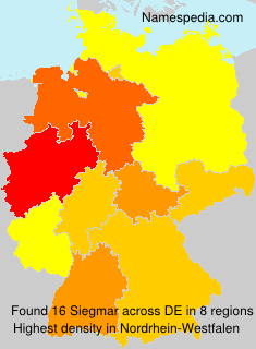 Surname Siegmar in Germany Surname Siegmar in Germany