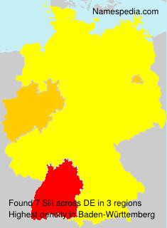 Surname Sili in Germany Surname Sili in Germany