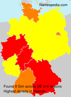 Surname Sim in Germany Surname Sim in Germany