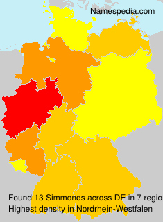 Surname Simmonds in Germany Surname Simmonds in Germany