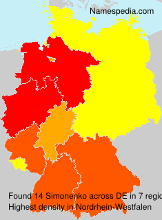 Surname Simonenko in Germany Surname Simonenko in Germany