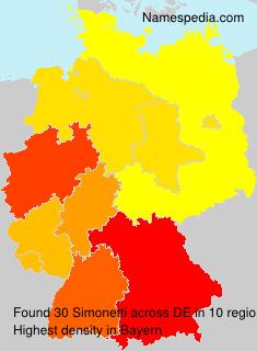 Surname Simonetti in Germany Surname Simonetti in Germany