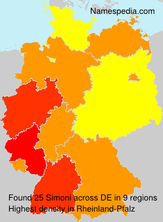 Surname Simoni in Germany Surname Simoni in Germany