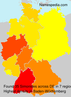 Surname Simonides in Germany Surname Simonides in Germany