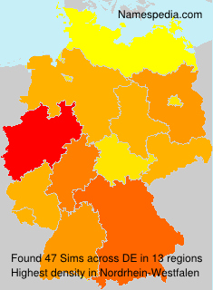 Surname Sims in Germany Surname Sims in Germany