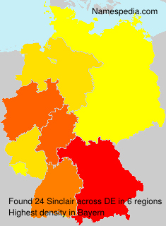 Surname Sinclair in Germany Surname Sinclair in Germany