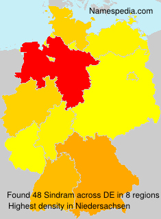 Surname Sindram in Germany Surname Sindram in Germany