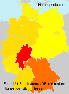 Surname Sirsch in Germany Surname Sirsch in Germany