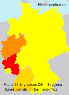 Surname Siry in Germany Surname Siry in Germany