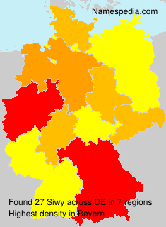 Surname Siwy in Germany Surname Siwy in Germany